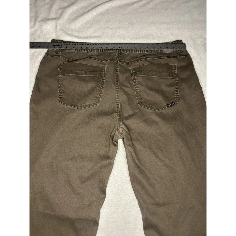 PrAna Slim Fit Pants Mens 42x32 Brown Excellent‎ Organic Cotton Breathe Hiking